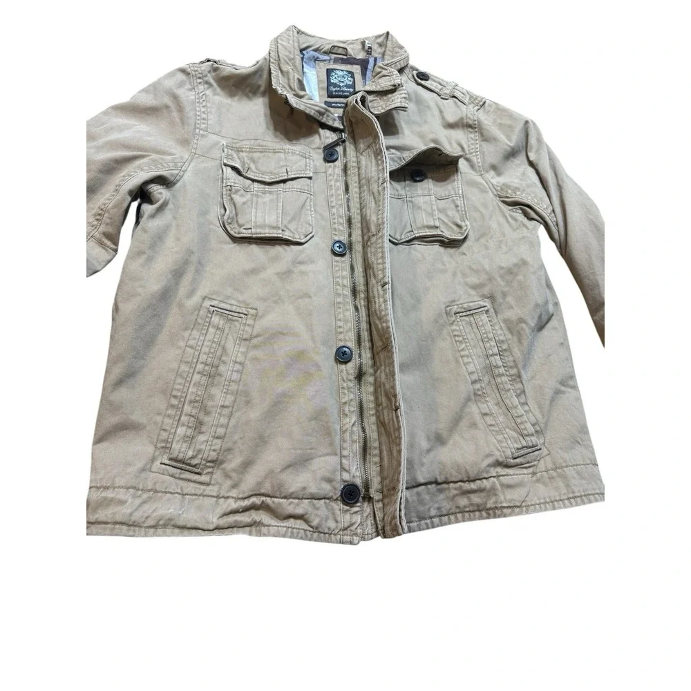 Y2K English Laundry Military CargoField Jacket‎ Gorpcore Barn Chore Coat Xl